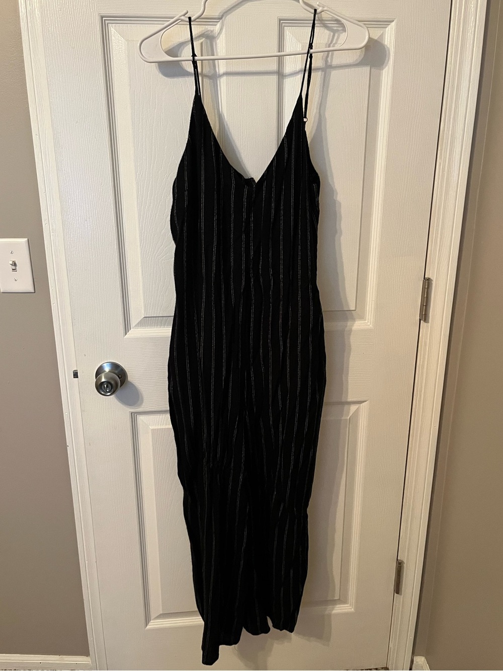 American Eagle Outfitters Black Striped Romper